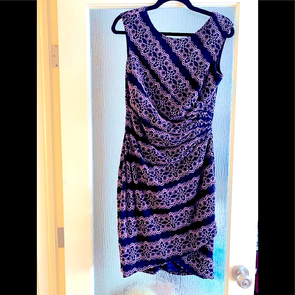 Le Chateau Black dress with Rose Lace